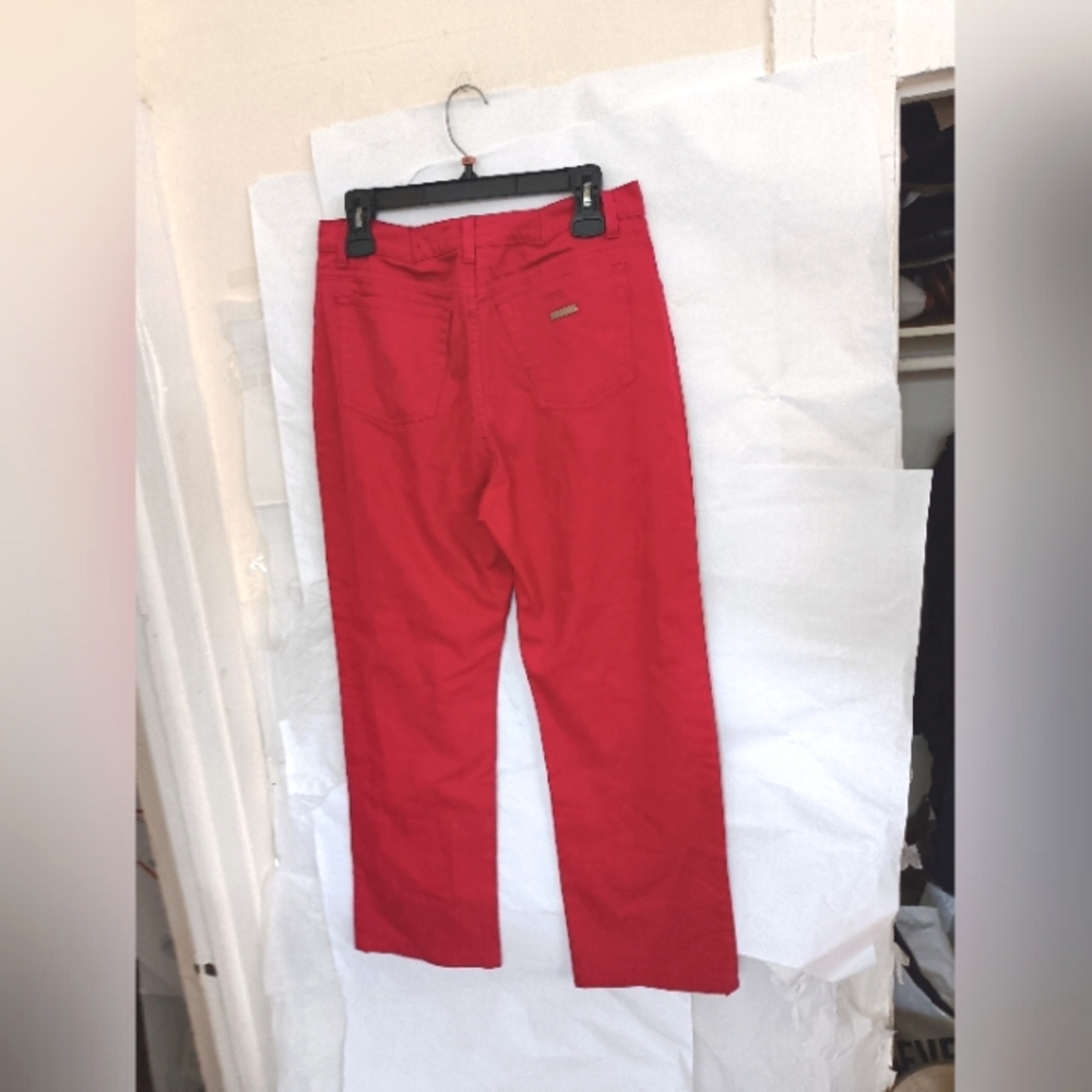 Vintage Women’s Ferragamo pants Iconic Logo red Size 12